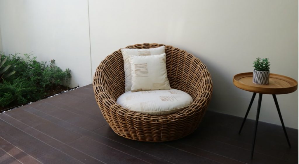 Calm outdoor space