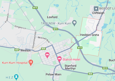 Heddon Greta map