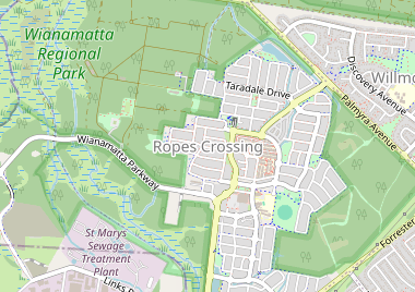 Ropes Crossing map