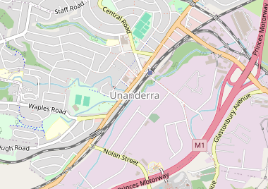 Unanderra map